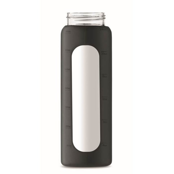 Obrázky: Sklenená fľaša s čiernym silikónovým obalom, Obrázok 14