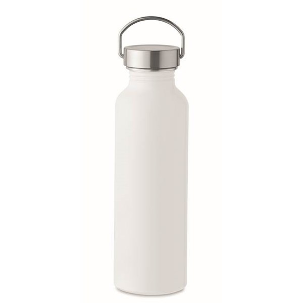 Obrázky: Biela fľaša z recykl. hliníka 500ml