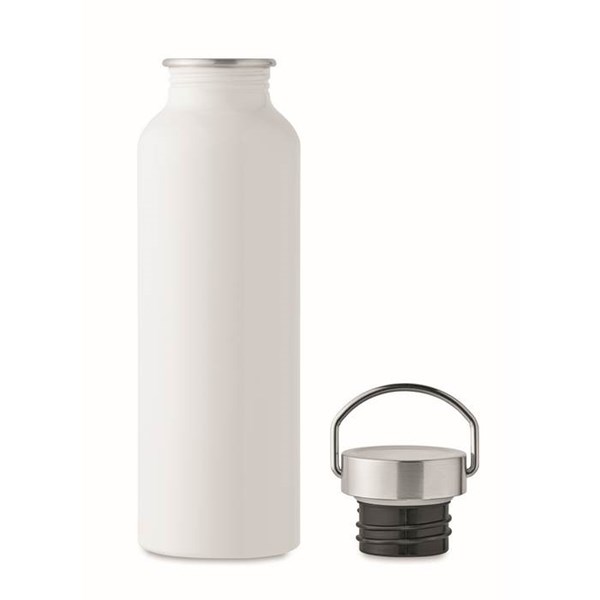 Obrázky: Biela fľaša z recykl. hliníka 500ml, Obrázok 5