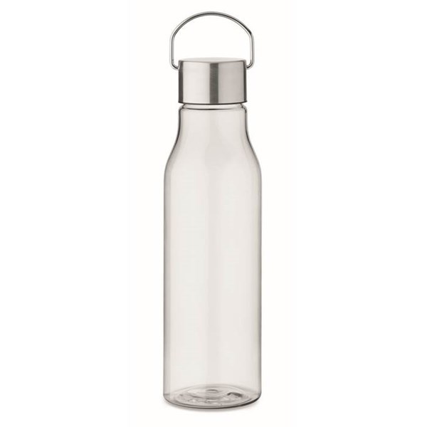 Obrázky: Transparentná fľaša z RPET 600 ml s nerez.viečkom, Obrázok 1