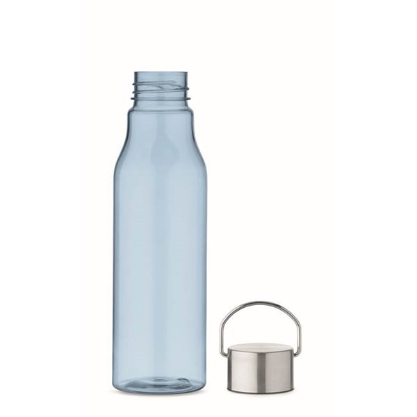 Obrázky: Sv.modrá fľaša z RPET 600 ml s nerez.viečkom, Obrázok 3