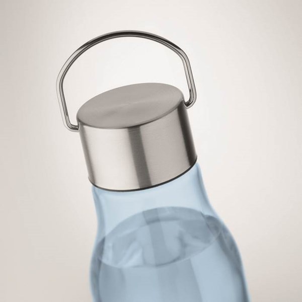 Obrázky: Sv.modrá fľaša z RPET 600 ml s nerez.viečkom, Obrázok 5