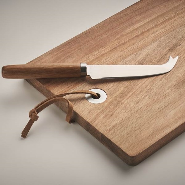 Obrázky: Sada podložky z agátového dreva a noža na syr, Obrázok 8