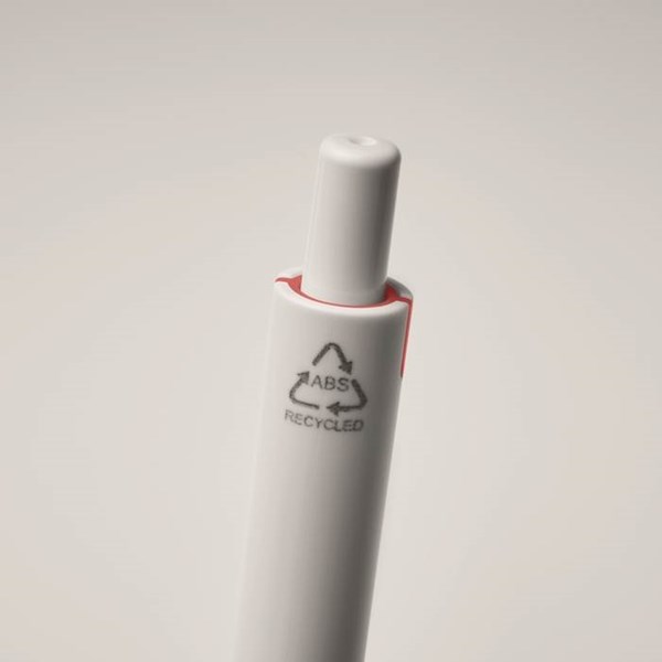 Obrázky: Bielo-červené pero z recyklovaného ABS, Obrázok 6