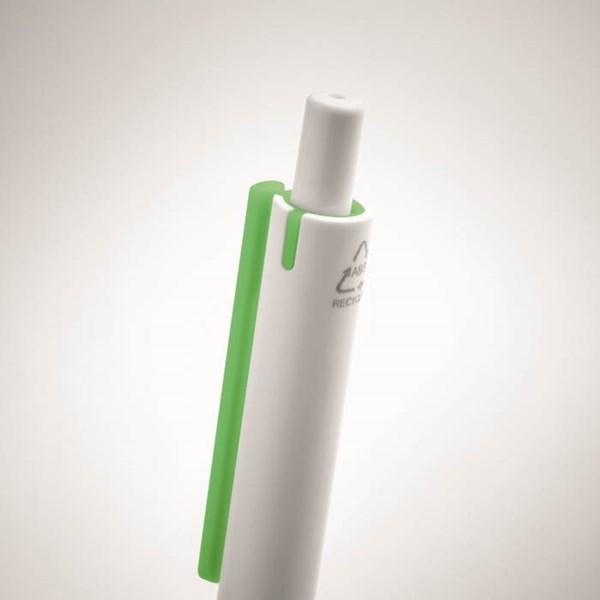 Obrázky: Bielo-zelené pero z recyklovaného ABS, Obrázok 3