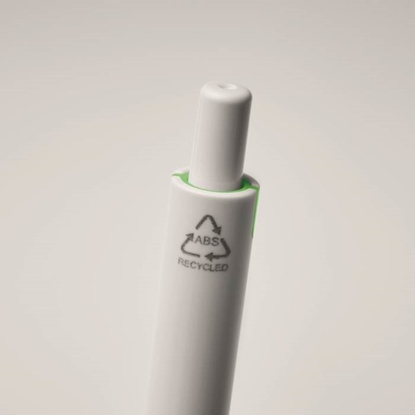 Obrázky: Bielo-zelené pero z recyklovaného ABS, Obrázok 6