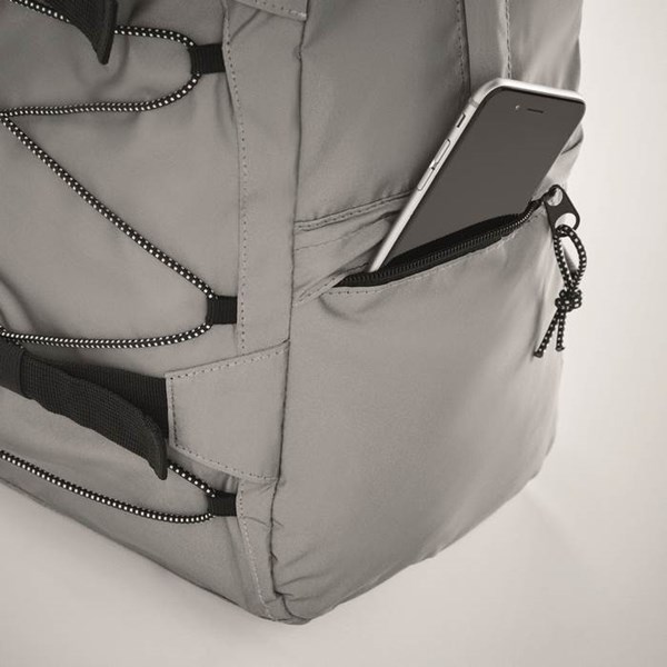 Obrázky: Reflexný ruksak s vreckom na notebook a šnúrkami, Obrázok 6