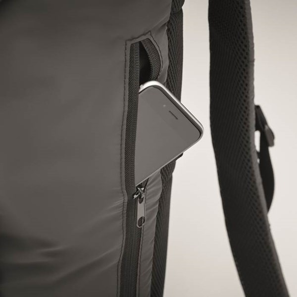 Obrázky: Čierny reflexný outdoorový ruksak, Obrázok 7