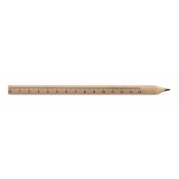 Obrázky: Prírodná tesárska ceruzka s pravítkom 14 cm, Obrázok 2
