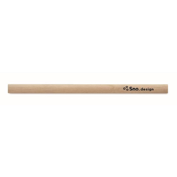 Obrázky: Prírodná tesárska ceruzka s pravítkom 14 cm, Obrázok 4