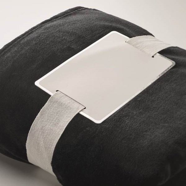 Obrázky: Čierna flísová deka s komplimentkou, Obrázok 5