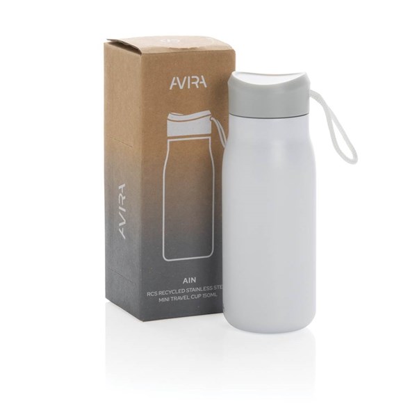 Obrázky: Biela mini fľaša Avira Ain 150ml z rec. hliníka, Obrázok 13
