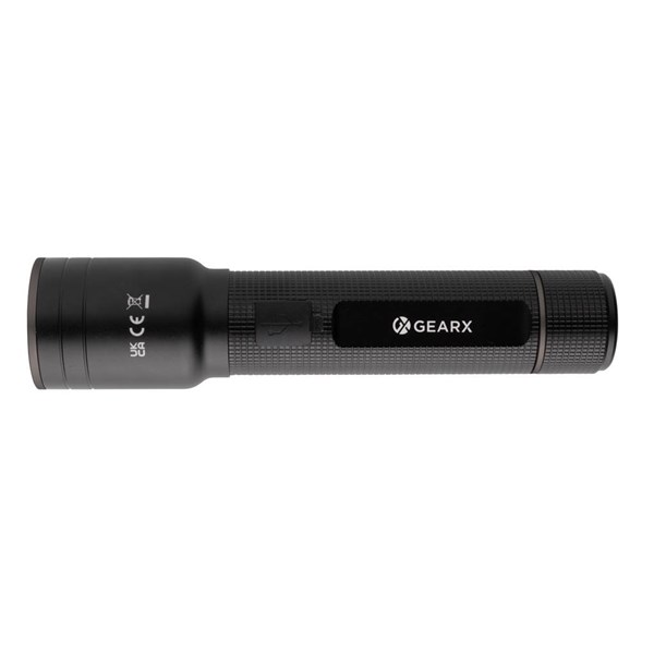 Obrázky: Profesionálna USB baterka Gear X ,recykl.hliník, Obrázok 4