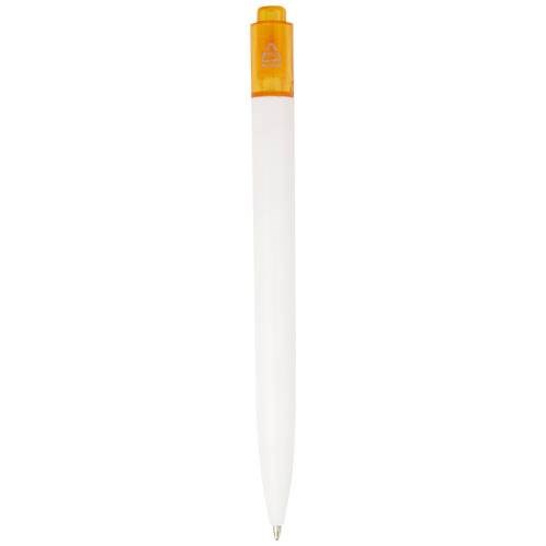 Obrázky: Oranžovo-biele gul.pero z plastu recykl. z oceánu, Obrázok 2