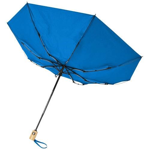 Obrázky: Automatický skladací dáždnik, rec. PET, modrý, Obrázok 4