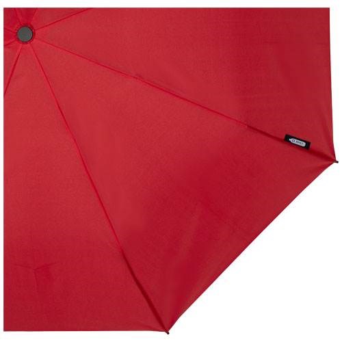 Obrázky: Skladací rPET vetru odolný dáždnik, červený, Obrázok 3
