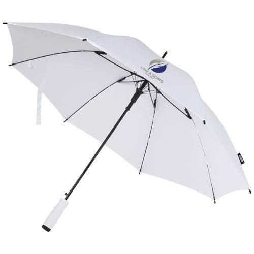 Obrázky: Biely automatický dáždnik z recykl. PET, Obrázok 7