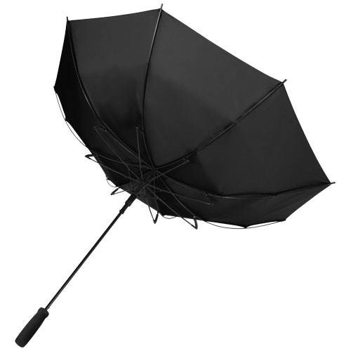 Obrázky: Čierna automatický dáždnik z recykl. PET, Obrázok 4