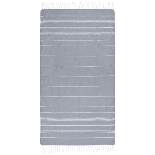 Obrázky: Šedý bavlnený uterák hammam 100 x 180 cm, Obrázok 3