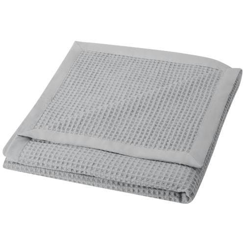 Obrázky: Bavlnená vaflová deka 150 × 140 cm, šedá