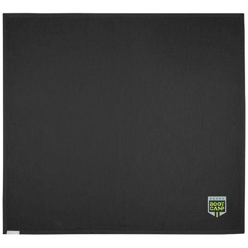 Obrázky: Bavlnená vaflová deka 150 × 140 cm, čierna, Obrázok 3