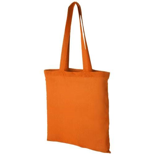 Obrázky: Oranžová nákupná taška, hrubá bavlna, 180g/m2