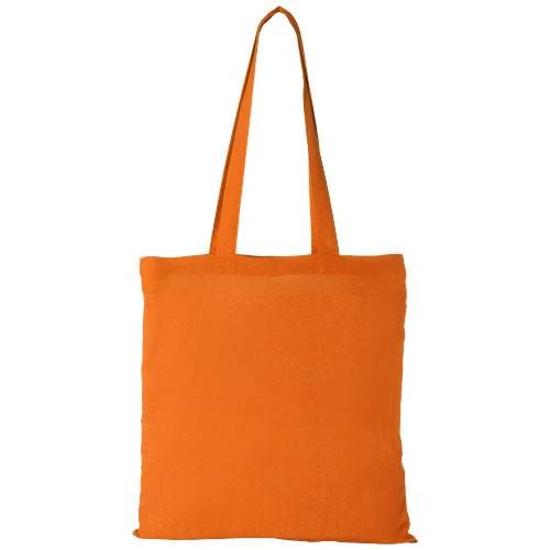 Obrázky: Oranžová nákupná taška, hrubá bavlna, 180g/m2, Obrázok 2