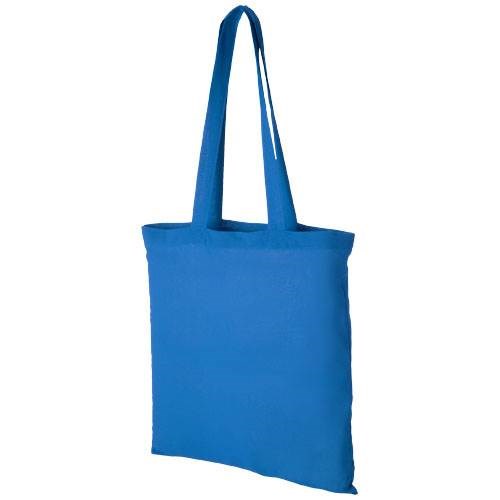 Obrázky: Sv. modrá nákupná taška, hrubá bavlna, 180g/m2, Obrázok 1