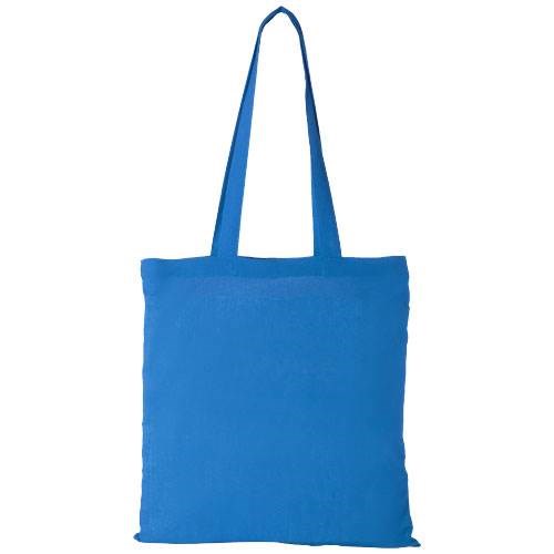 Obrázky: Sv. modrá nákupná taška, hrubá bavlna, 180g/m2, Obrázok 2
