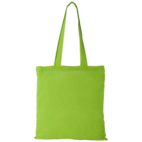 Obrázky: Limetková nákupná taška, hrubá bavlna, 180g/m2, Obrázok 2