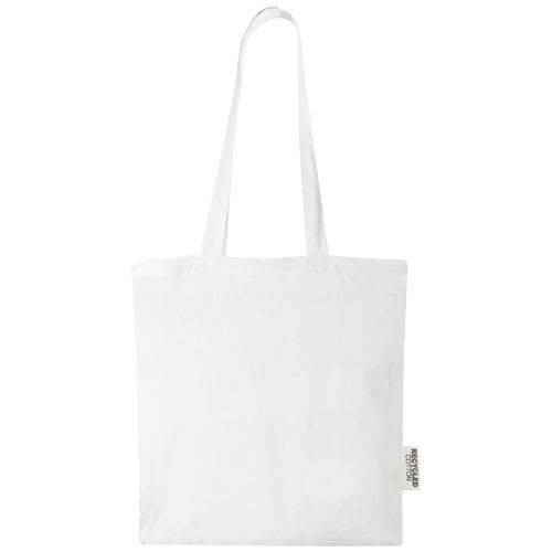 Obrázky: Biela taška z GRS recyklovanej bavlny 140 g/m2, Obrázok 4
