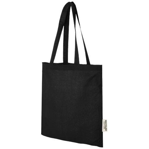 Obrázky: Čierna taška z GRS recyklovanej bavlny 140 g/m2, Obrázok 1