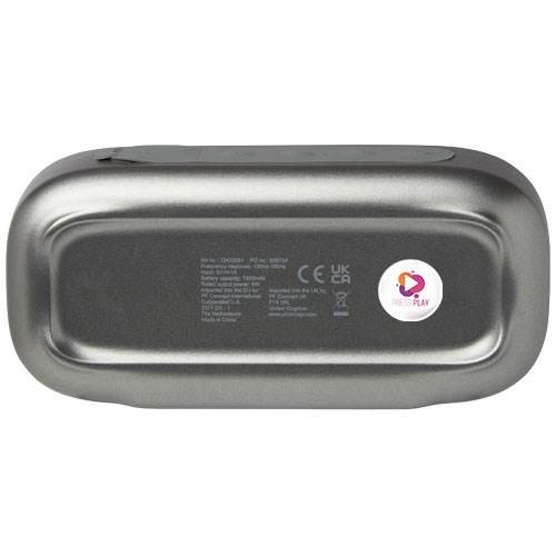 Obrázky: 5W reproduktor Bluetooth® z rec. plastu,strieborná, Obrázok 3
