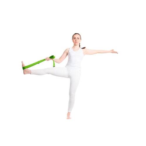 Obrázky: Popruh na jogu z RPET plastu, zelená