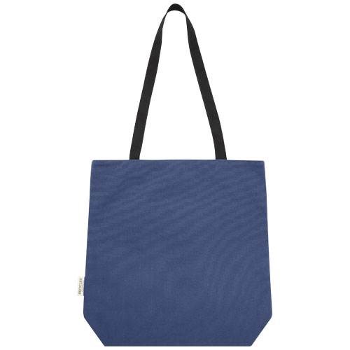 Obrázky: Modrá všestranná nákupná taška z recykl. plátna, Obrázok 2
