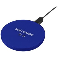 Obrázky: Modrá bezdrôtová nabíjačka, svietiace logo 10 W