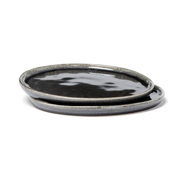 Obrázky: Čierny kameninový tanier 26,5 cm, sada 2 ks, Obrázok 6