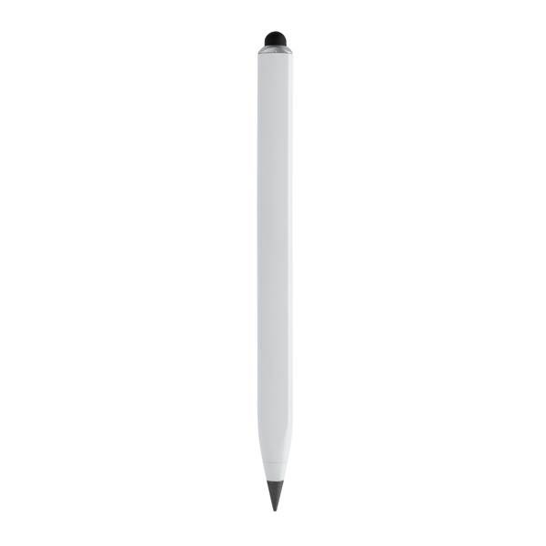 Obrázky: Nekonečná viacúčelová ceruzka z rec.hliníka, biela, Obrázok 4