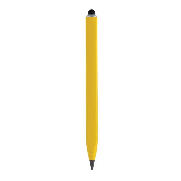 Obrázky: Nekonečná viacúčelová ceruzka z rec.hliníka, žltá, Obrázok 5