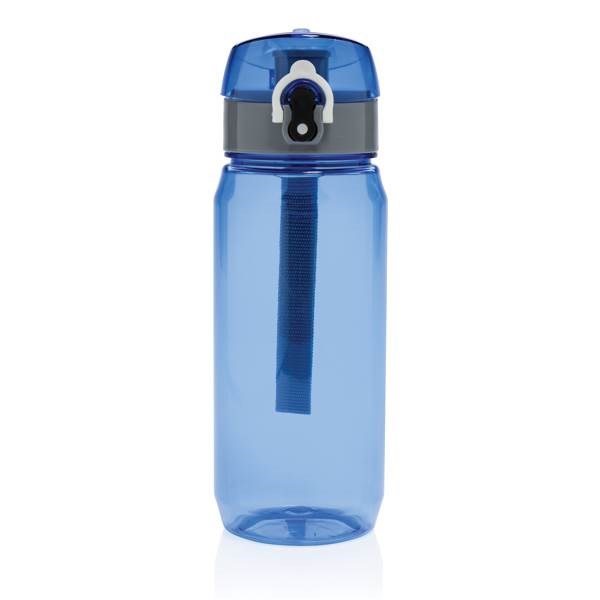 Obrázky: Modrá uzamykateľná fľaša na vodu Yide 600ml RPET, Obrázok 2