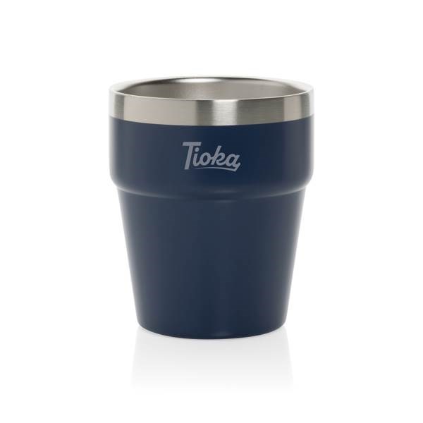Obrázky: Modrý nerezový hrnček,dvojitá stena, Clark 300ml, Obrázok 3