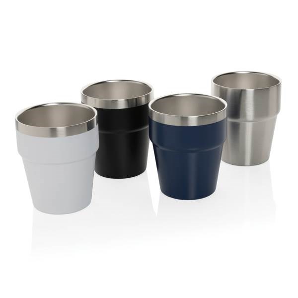 Obrázky: Modrý nerezový hrnček,dvojitá stena, Clark 300ml, Obrázok 4