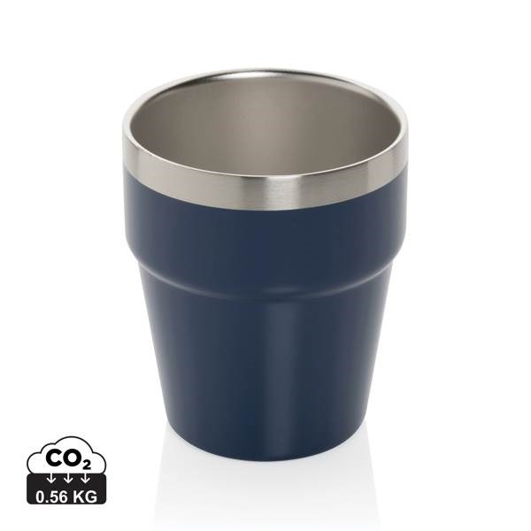 Obrázky: Modrý nerezový hrnček,dvojitá stena, Clark 300ml, Obrázok 8