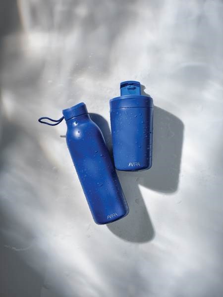 Obrázky: Kráľ. modrá nerez fľaša Avira Avior 0,5l, rec.oceľ, Obrázok 10