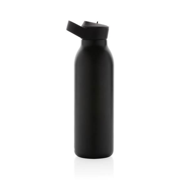 Obrázky: Flip-top fľaša Avira Ara 500ml z rec.ocele,čierna, Obrázok 2