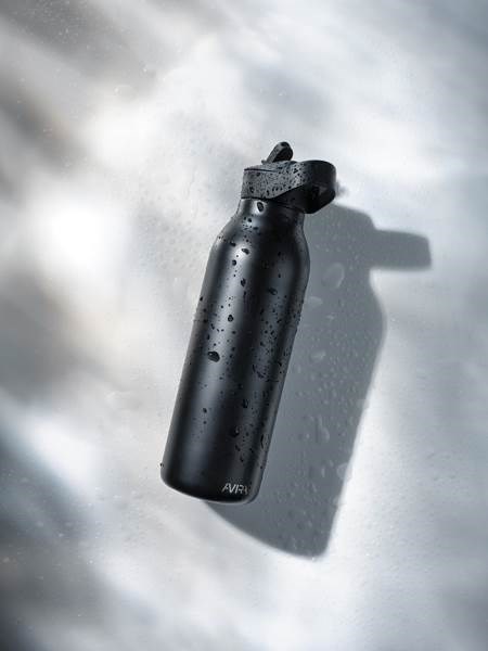 Obrázky: Flip-top fľaša Avira Ara 500ml z rec.ocele,čierna, Obrázok 10