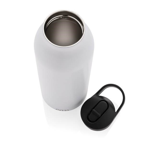 Obrázky: Flip-top fľaša Avira Ara 500ml z rec.ocele,biela, Obrázok 6