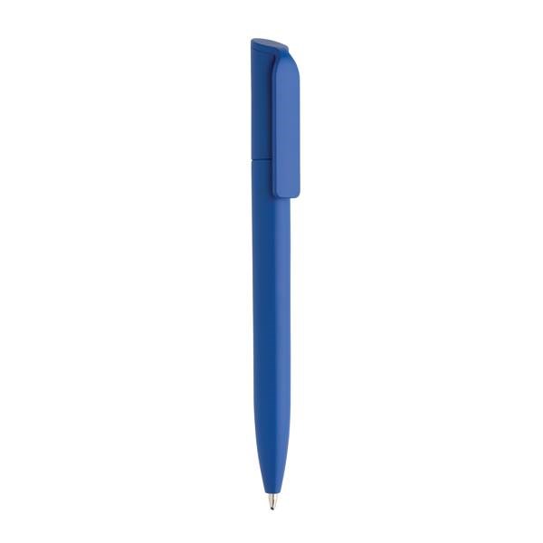 Obrázky: Stredne-modré mini pero z GRS recykl. plastu, Obrázok 1