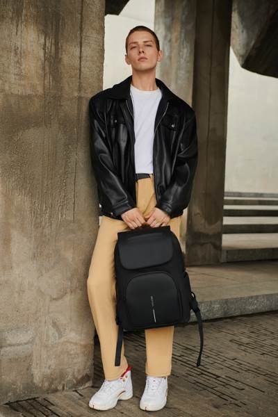 Obrázky: Čierny mäkký ruksak Soft Daypack, Obrázok 25