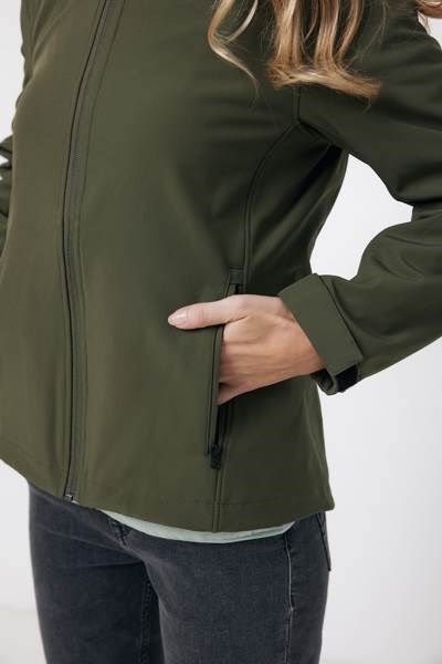 Obrázky: Dám. softshell bunda Makalu z rec. PES, khaki S, Obrázok 9